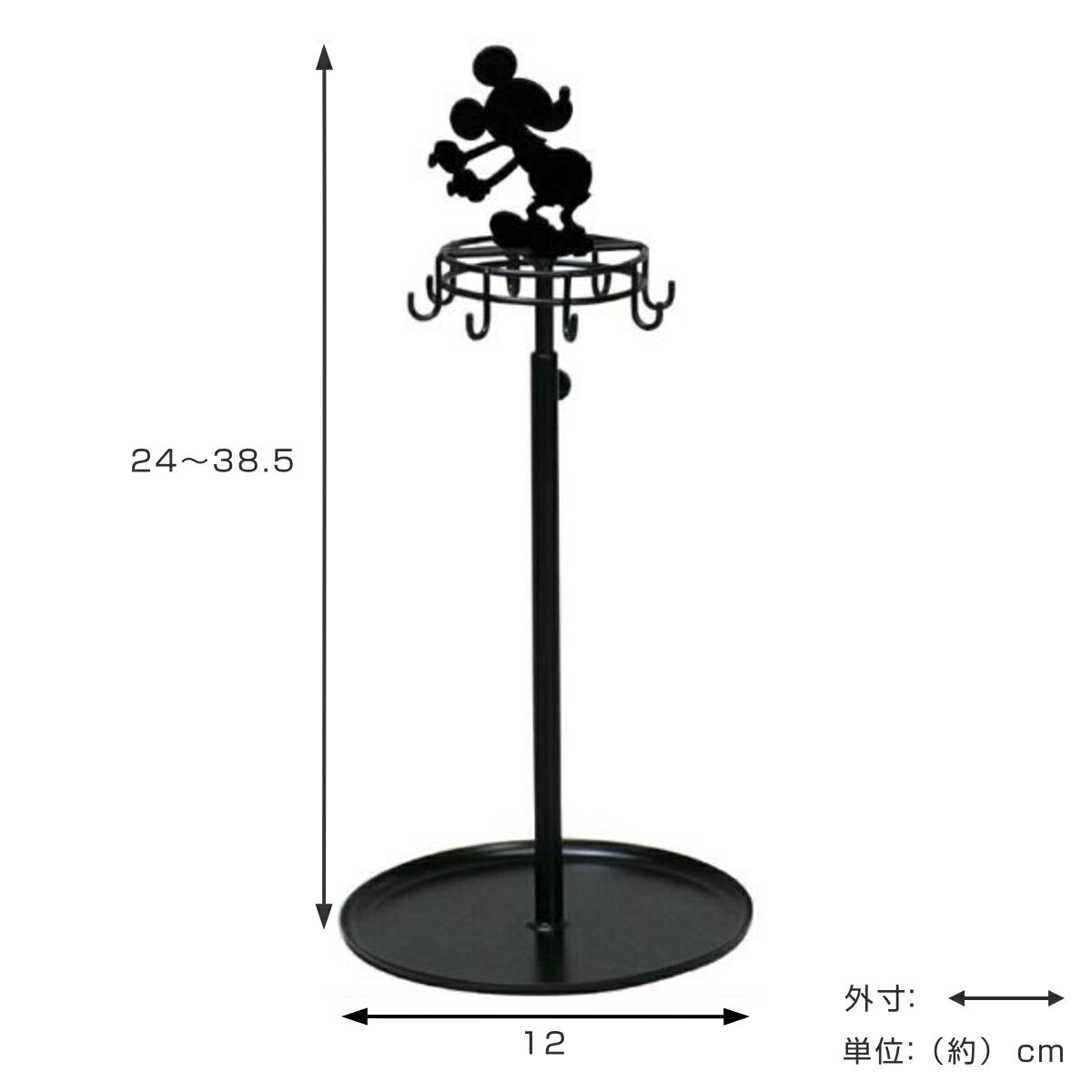 アクセサリースタンド　ミッキー　ディズニー （ アクセサリー 収納 スタンド Disney ミッキーマウス アクセサリーホルダー アクセサリーツリー ネックレススタンド ジュエリースタンド おしゃれ かわいい ネックレス ブレスレット ）【4500円以上送料無料】
