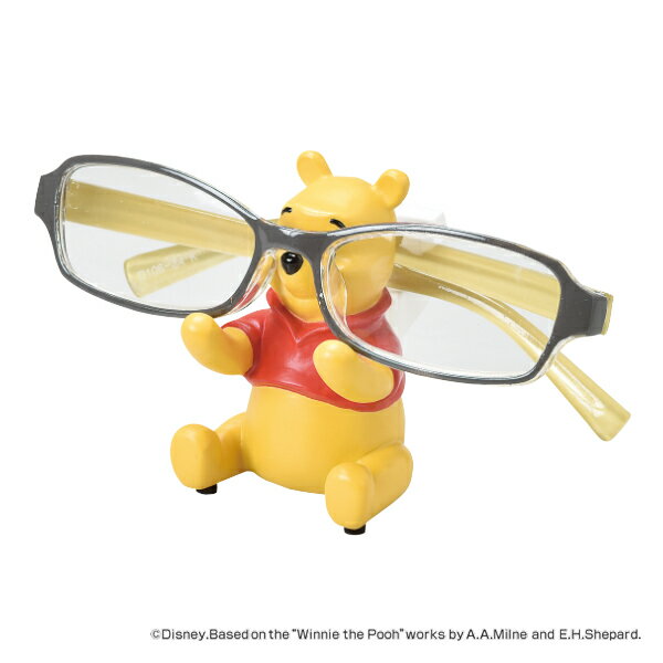 メガネスタンド POOH くまのプーさん ステーショナリー 文房具 （ メガネ立て 眼鏡立て めがね立て メガネ置き めがねホルダー 寝室 洗面所 デスク オフィス ベッドサイド 自宅 卓上 便利グッズ インテリア 雑貨 プーさん Disney ） 【3980円以上送料無料】のサムネイル