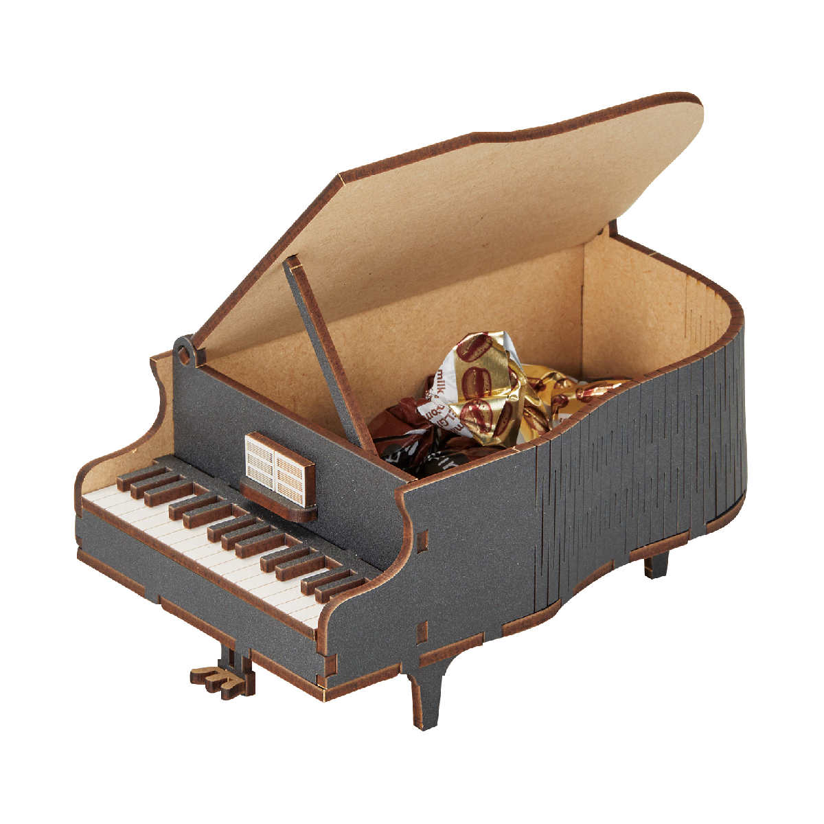 小物入れ ピアノパズル 組み立て 収納 （ パズル ピアノ 木製 卓上 かわいい アクセサリー収納 デスク クラフト おしゃれ インテリア 雑貨 ディスプレイ ）【3980円以上送料無料】