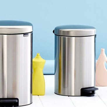 brabantia ブラバンシア ゴミ箱 ペダルビン NEWICON 12L クローム ステンレス （ 送料無料 ごみ箱 キッチン ダストボックス ペダル付き ふた付き 袋 見えない コンパクト ステンレス おしゃれ 12 リットル ごみばこ フタ付き ）【4500円以上送料無料】