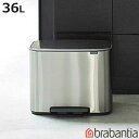 brabantia ゴミ箱 Boペダルビン FFPマット 36L ダストボックス ブラバンシア ( ごみ箱 フタ付き ダストボックス 分別 ごみばこ スリム 角...