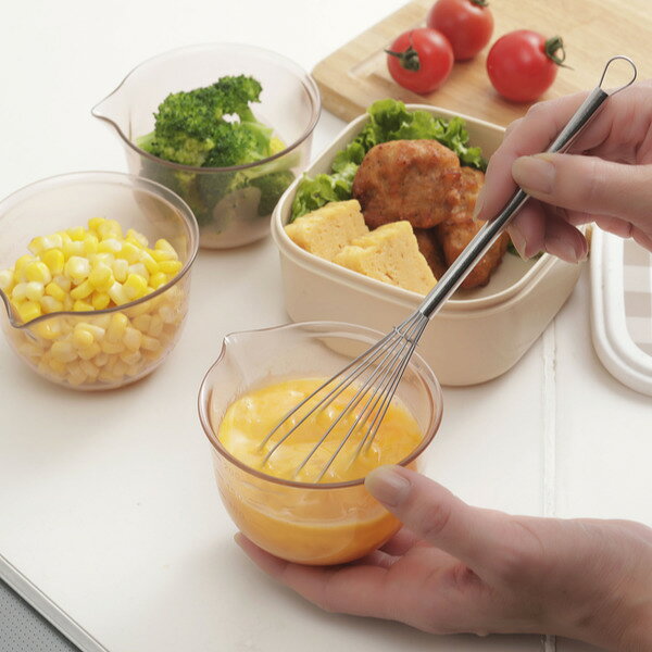 ボウル 3個セット 電子レンジ対応 日本製 グリルdeクック レンジで使えるミニボウル 3個組 （ 電子レンジ 下ごしらえ用品 キッチン用品 目盛り付き ミニボール 計量器具 小分けカップ 小分けボウル 計量ボウル 調理用品 調理器具 ）【3980円以上送料無料】 colorfulbox-10057958 お弁当グッズのカラフルボックス サンプル画像3