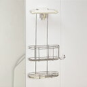 ステンレスシャワーラック 2段 浴室収納 ステンレス お風呂 ラック 吊り下げ 収納 ( シャンプーラック シャワーホルダー バス収納 バス用品 シャワーヘッドラック お風呂収納 バスグッズ バスラック ボトルスタンド ) 【3980円以上送料無料】