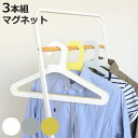 ハンガー スリム SLICEハンガー 3本組 ( 衣類ハンガー マグネット内蔵 同色3本セット スリムハンガー 日本製 洋服ハンガー 3本 厚さ3mm 磁石 衣...