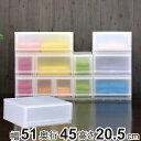収納ケース プラスト 半透明タイプ 1段 幅51×高さ20.5cm FR5101 ( 収納ボックス 収納チェスト 引き出し プラスチック おもちゃ箱 クローゼット 収納 日本製 積み重ね 衣装ケース 収納BOX 衣類収納 シャツ 洋服 小物入れ タオル )【3980円以上送料無料】