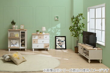 キャビネット フラップ扉 ろくろ脚 フレンチシャビー 約幅57cm ( 送料無料 収納棚 収納ラック 多目的ラック リビングボード リビング収納 ディスプレイラック ガラス扉付き 木製 一人暮らし 白 ホワイト かわいい おしゃれ 上品 )【3980円以上送料無料】