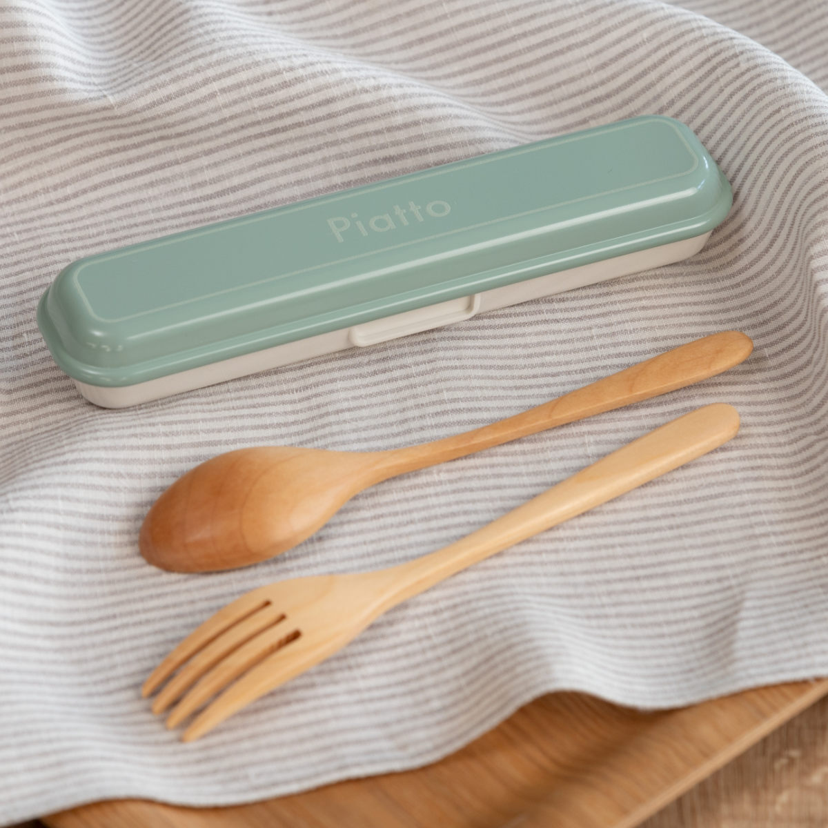 カトラリーセット 15.5cm スプーン フォーク EMカトラリーセット ( コンビセット カトラリー 女子 男子 大人 子供 木製 携帯用カトラリー 携帯用 ...