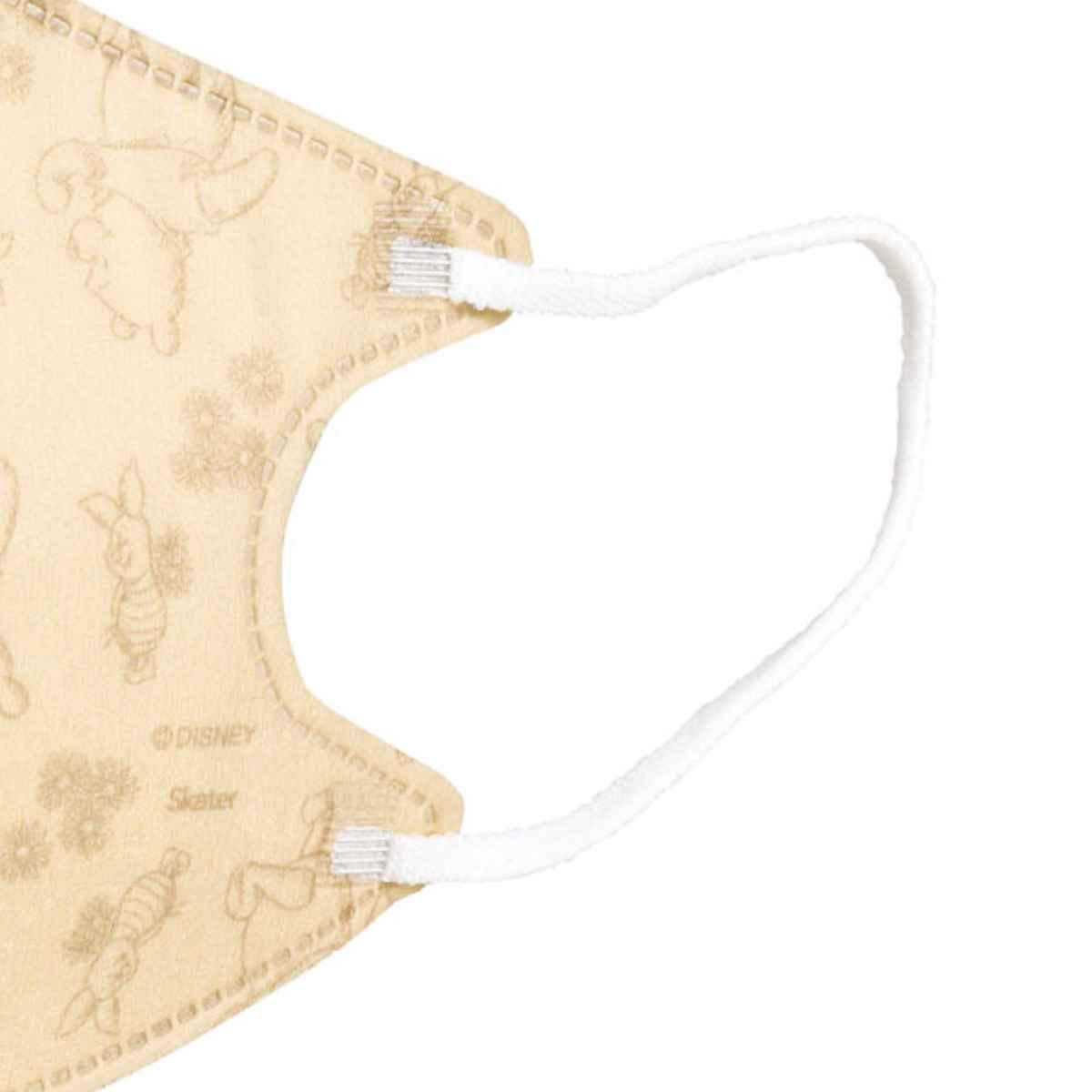 不織布 立体マスク くまのプーさん 10枚入り （ マスク 不織布マスク 立体 柄 おとな 大人 立体構造 快適 息がしやすい 呼吸しやすい 顔にフィット 使い捨て かわいい キャラクター ）【3980円以上送料無料】