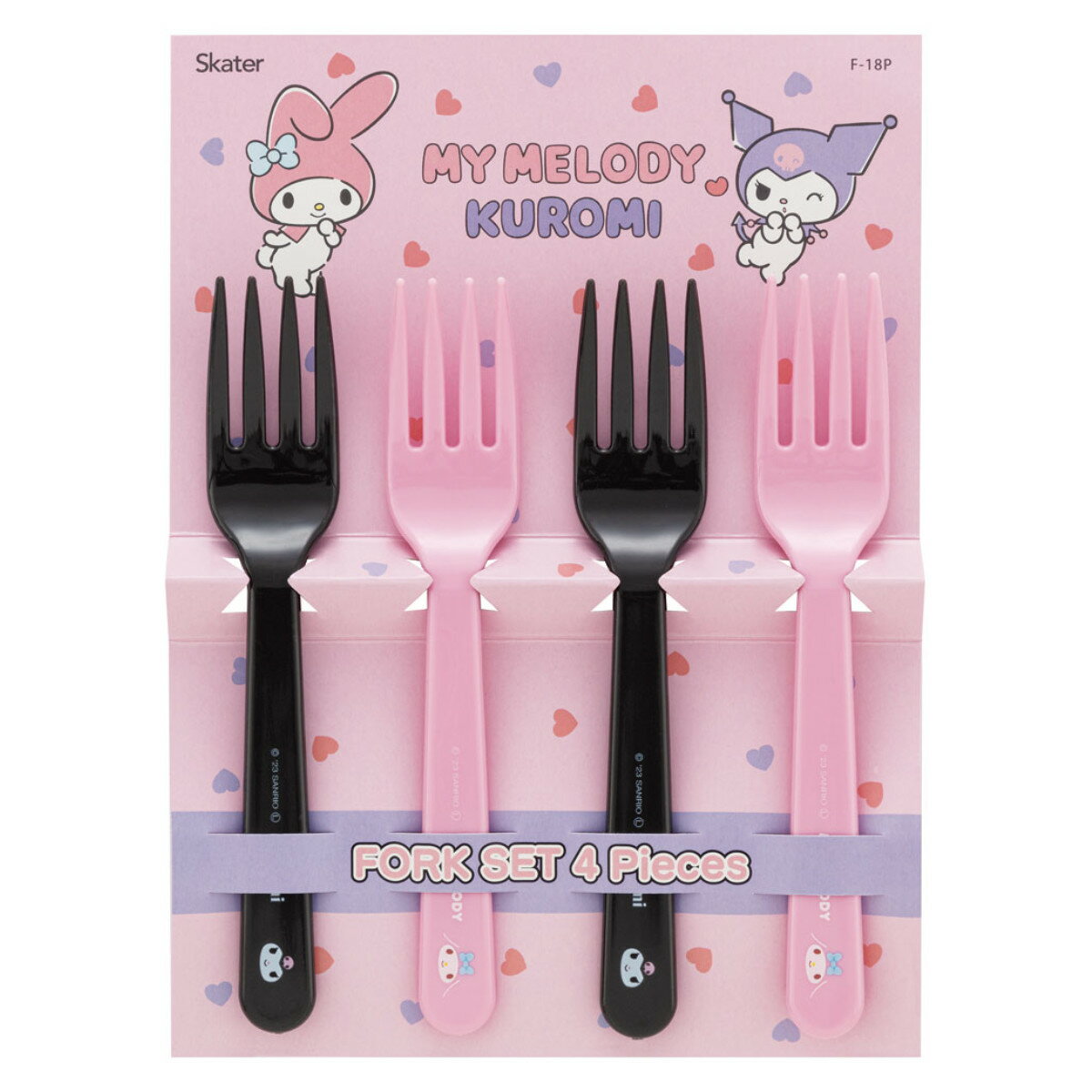 フォーク 4本入り サンリオ ( マイメロ クロミ 4本 カトラリー セット プラスチック 子供 マイメロディ プラスチックフォーク テーブルウェア 食器 キッ...