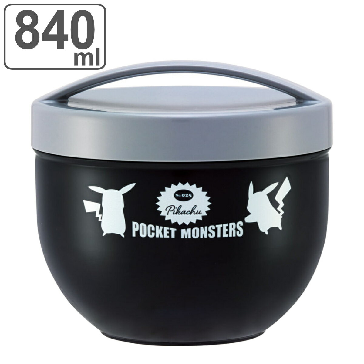 【先着】最大400円OFFクーポン有！ お弁当箱 丼ランチボックス 840ml ポケモン （ ピカチュウ 弁当箱 どんぶり型 ランチジャー レンジ対応 食洗機対応 大容量 レンジOK 食洗機OK 丼ぶり お弁当 弁当 二段 男性 男子 ）【3980円以上送料無料】のサムネイル