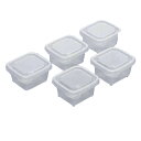 保存容器 60ml ミニシール容器 M ベーシック 5個入 ( 日本製 プラスチック 電子レンジ対応 シール容器 保存 容器 プラスチック容器 離乳食 作り置き...