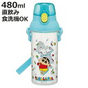 水筒 480ml 食洗機対応プラクリアボトル クレヨンしんちゃん ( 食洗機対応 直飲み プラボトル プラスチック ワンプッシュ ボトル 軽量 日本製 キッズ 子供用 クリアボトル クリア ダイレクトボトル 直のみ 食洗機 対応 )【3980円以上送料無料】