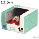 ソックス シューズ ベビー ギフトボックス L 13.3cm ミッキーマウス ( ソックスシューズ 靴下 くつした トレーニングシューズ 赤ちゃん 子ども プレゼント ファーストシューズ ルームシューズ 出産祝い BOX入り ギフト かわいい )【3980円以上送料無料】