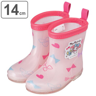 レインブーツ キッズ マイメロディ 14cm 女の子 軽量 ショート ( 長靴 レインシューズ ベビー 通園 キャラクター マイメロ 入園 入学 子供 人気 キャラ 子ども 幼稚園 保育園 通学 )【3980円以上送料無料】