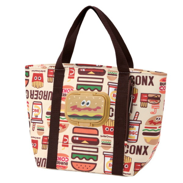 ランチバッグ 保冷 ティッシュポケット付き バーガーコンクス ミックス （ 保冷バッグ 保温 お弁当袋 ..