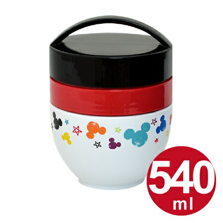 ■在庫限り・入荷なし■お弁当箱 丼ランチボックス どんぶり型 540ml ミッキーマウス カラフルクレヨン 【3980円以上送料無料】のサムネイル