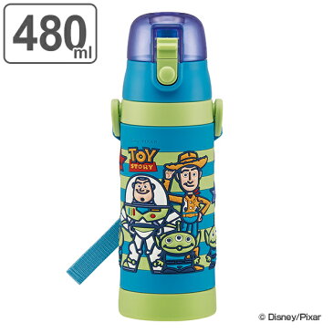 水筒 ステンレス 直飲み 3Dロック付ダイレクトボトル トイ・ストーリー 480ml 子供 ( 保冷 幼稚園 保育園 トイストーリー 3D キッズ キャラクター ワンプッシュ 直飲みステンレス ステンレス製 子供用水筒 ボトル キャラ )【3980円以上送料無料】