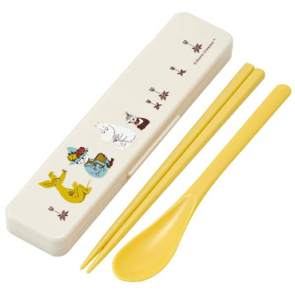 コンビセット カトラリーセット 箸 スプーン 音の鳴らない ムーミン カラー 18cm 子供 （ MOOMIN お箸 セット 食洗機対応 キッズ 幼稚園 保育園 お弁当箱 弁当箱 弁当 お弁当用 ケース付き 箸箱 カトラリー ランチグッズ ）【3980円以上送料無料】のサムネイル