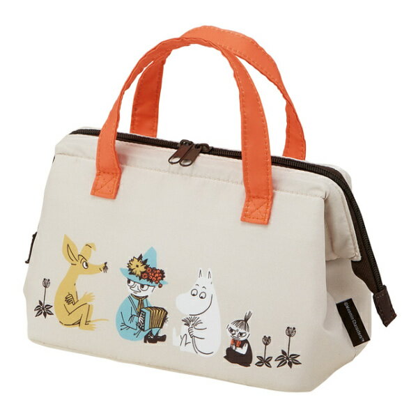 ランチバッグ 保冷 がま口型 ムーミン カラー （ MOOMIN 保冷バッグ お弁当袋 お弁当入れ がまぐち 持ち手付き 保冷ランチバッグ ボストンバッグ型 Wファスナー ランチ 弁当 キャラクター ） 【3980円以上送料無料】のサムネイル