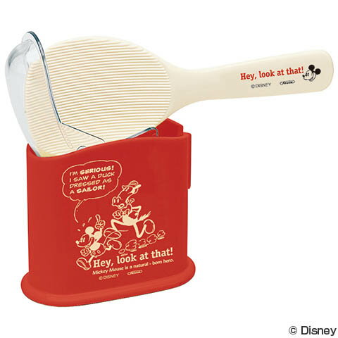 ■在庫限り・入荷なし■しゃもじ ミッキーマウス ケース付き くっつきにくいしゃもじ （ シャモジ 杓文字 しゃもじケース付 くっつきにくい フタ付 ミッキー ディズニー ） 【3980円以上送料無料】のサムネイル