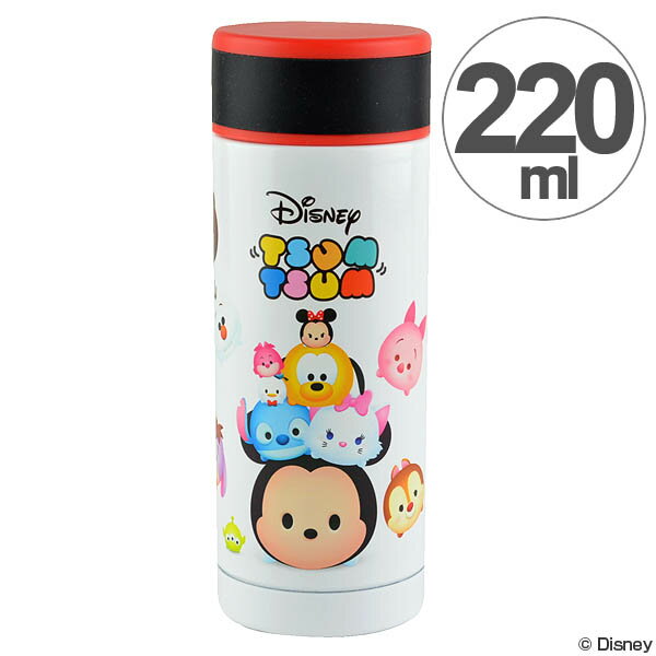 水筒　直飲み　ステンレスマグボトル　ディズニー　ツムツム　220ml　スリム　保温　保冷 （ ステンレスマグ 真空二重構造 マグボトル ステンレスボトル　ステンレス製　すいとう　TSUMTSUM　キャラクター ） 【3980円以上送料無料】のサムネイル