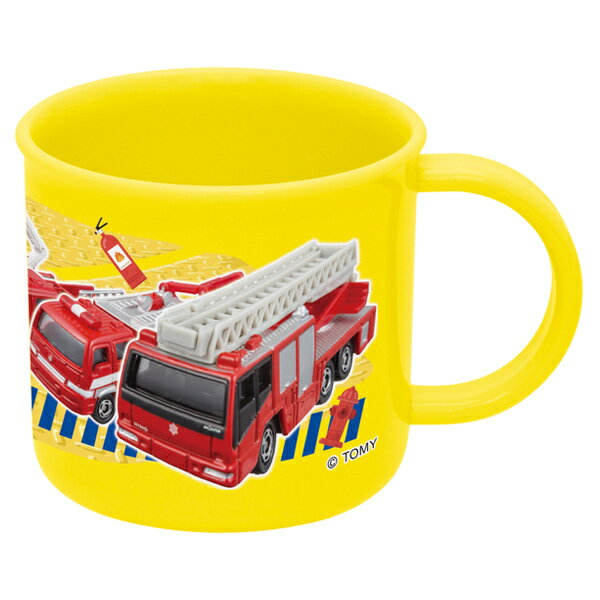 コップ トミカ 子供 キャラクター 子供用 （ 子供用コップ 幼稚園 保育園 プラスチック 電子レンジ対応 マグ プラスチック製 子ども用コップ プラコップ カップ 子ども用 子ども 消防車 消防車両 ） 【3980円以上送料無料】のサムネイル