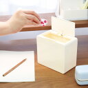 卓上ゴミ箱 リビガク ちょいバコ ( ミニゴミ箱 ふた付き ワンタッチ 卓上 ゴミ箱 ごみ箱 シンプル アイボリー ブルー 机 ダストボックス 省スペース コン...
