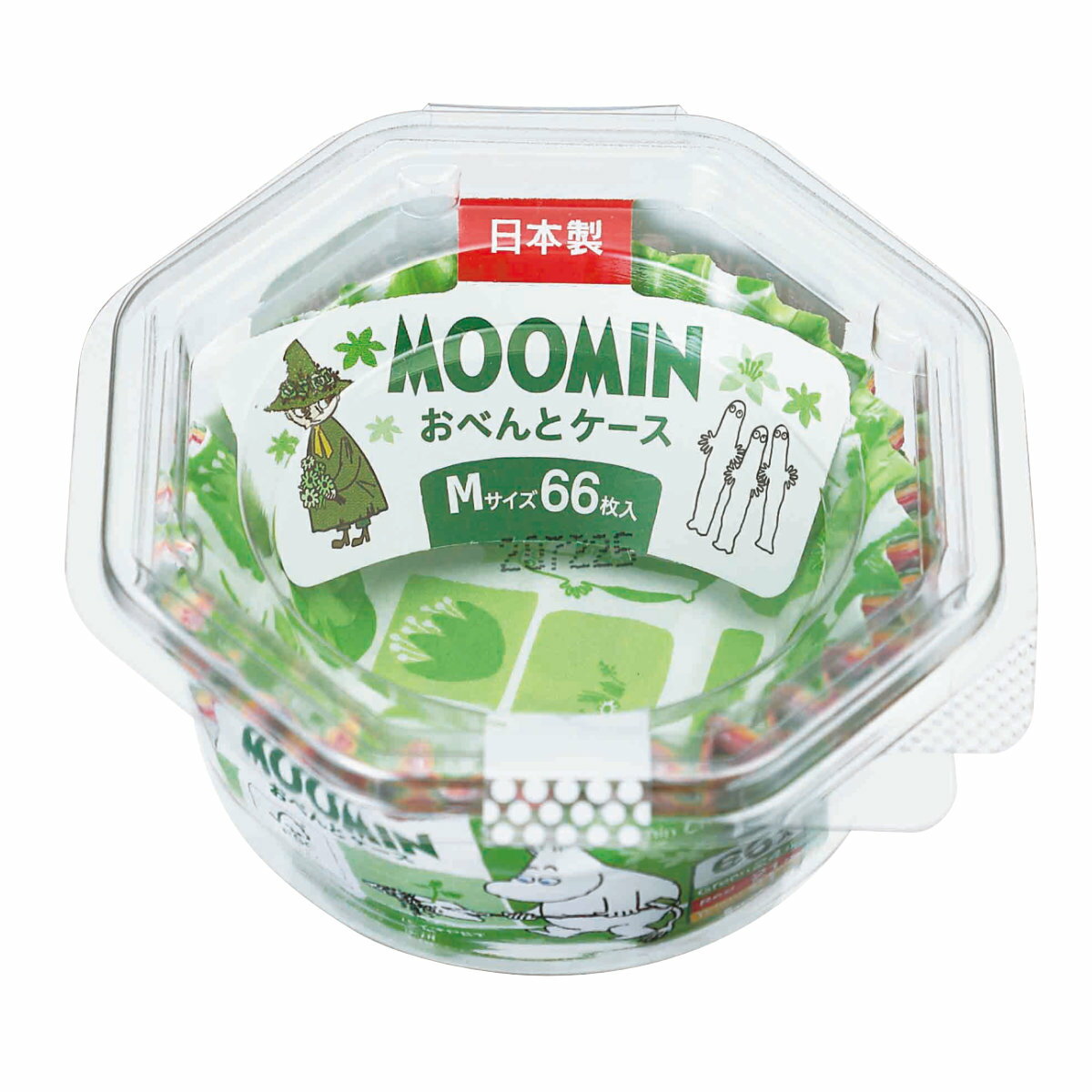 おかずカップ ムーミンお弁当ケース Mサイズ 66枚入り （ MOOMIN お弁当カップ レンジ対応 オーブン対応 おかず入れ 子供 日本製 丸型 弁当 おかず カップ レンジOK お弁当用 子供用 幼稚園 保育園 キッズ ） 【3980円以上送料無料】