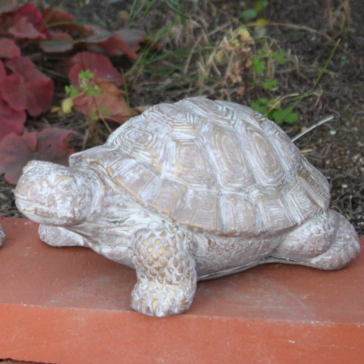 オブジェ デコール セメントオブジェ カメ A （ 置物 亀 かめ セメント オブジェ オーナメント ガーデンオーナメント 庭 インテリア 雑貨 屋外 ガーデン雑貨 小型 アニマル ）【3980円以上送料無料】