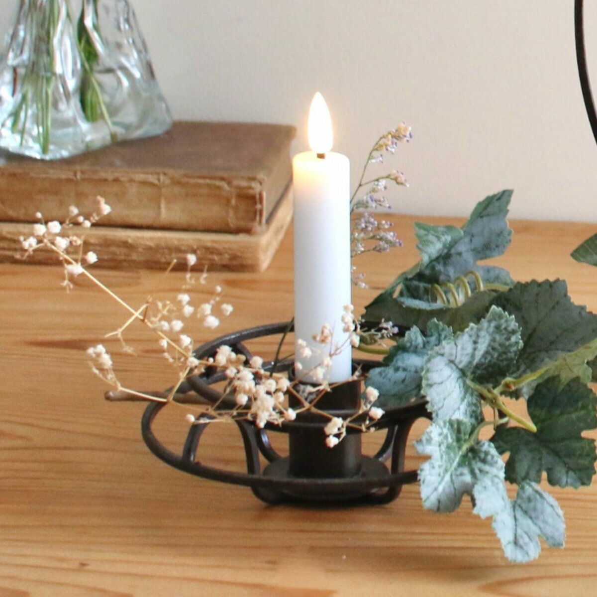 キャンドルホルダー ジョセフアイアン テーパーキャンドルホルダー （ ロウソク立て アイアン フレーム キャンドルスタンド ホルダー スタンド キャンドル ロウソク オブジェ インテリア レトロ ろうそく立て ）【3980円以上送料無料】