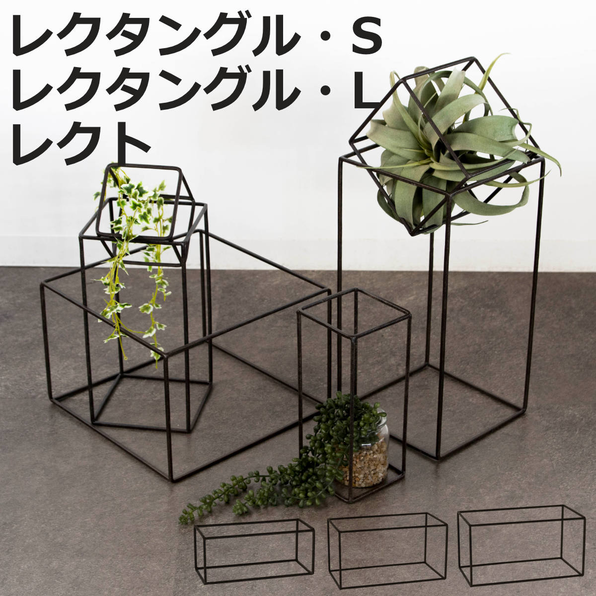 フレーム ジョセフアイアン ディスプレイワイヤーフレーム レクタングル S L レクト （ ディスプ ...