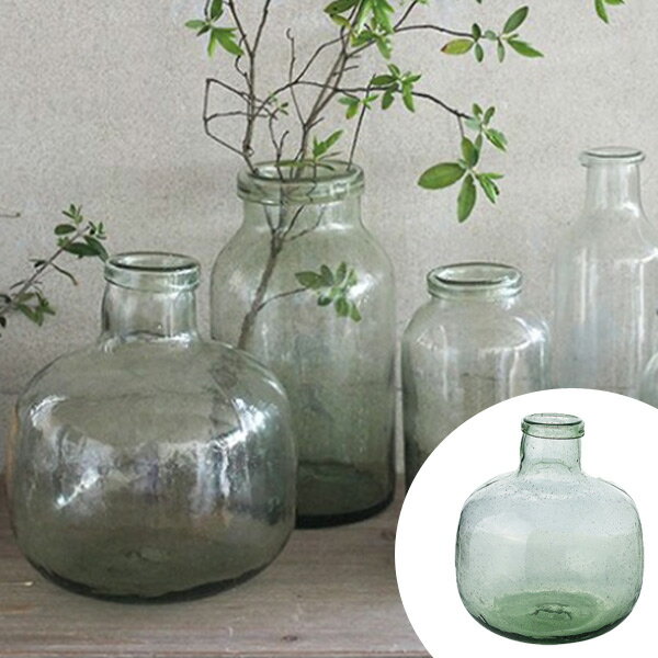 フラワーベース クラシカルガラス G （ 送料無料 花瓶 花器 ガラス エアプランツ 多肉植物 ガーデン ）