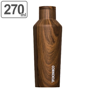 水筒 保冷 保温 キャンティーン コークシクル ウォールナット 270ml ( 直飲み ステンレス おしゃれ 木目 木目調 木 ボトル マイボトル アウトドア スポーツ )【3980円以上送料無料】