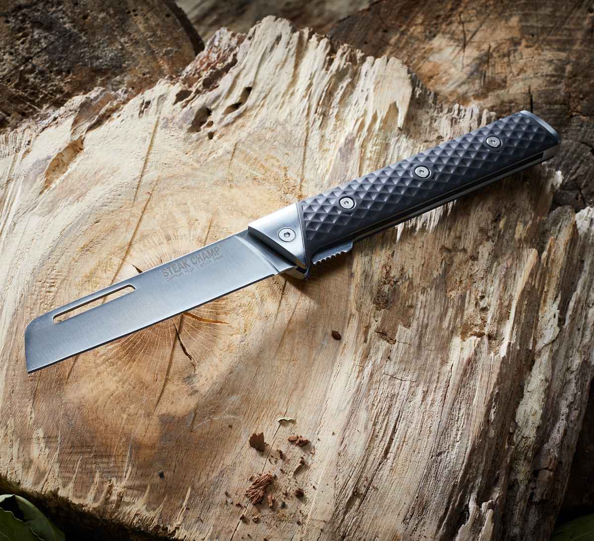 �ڥ����ȥ�åȡ����� STEAK CHAMP CHEF��S OUTDOOR FOLDING KNIFE 12cm �����ȥɥ� �� �ʥ��� �ޤꤿ���ߥʥ��� ������ BBQ Ĵ�� ���� ���� �С��٥��塼 ���å���ʥ��� �С��٥��塼�ʥ��� �ˡ�3980�߰ʾ�����̵����
