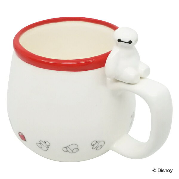 マグカップ 340ml ベイマックス フィギュア付き コップ 磁器 キャラクター （ カップ マグ 立体 ディズニー 立体マグカップ 白 コーヒー 紅茶 コーヒーカップ かわいい おしゃれ ） 【3980円以上送料無料】のサムネイル