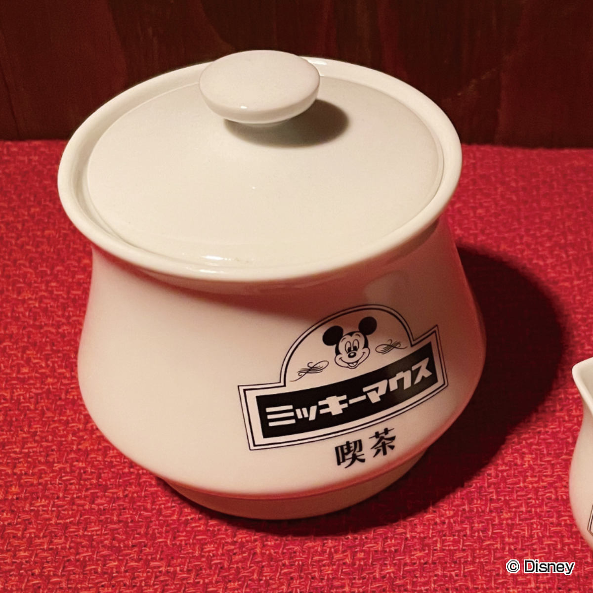 シュガーポット 340ml ミッキーマウス 喫茶 磁器 （ 砂糖入れ キッチン小物 カフェ雑貨 キャ ...