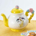ティーポット 655ml 美女と野獣 磁器 ( 紅茶ポット 急須 ストレーナー 茶こし ティーサーバー ベル お茶用品 ティーウェア コーヒー 紅茶 ティータイム 可愛い インテリア キャラクター ディズニー プリンセス ) 【3980円以上送料無料】