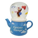 ティーセット おさるのジョージ ティーポット グラス ガラス 磁気 ( 紅茶ポット 急須 ストレーナー 茶こし ガラスコップ コップ カップ お茶用品 ティーウェア コーヒー 紅茶 ティータイム 可愛い インテリア キャラクター ) 【3980円以上送料無料】