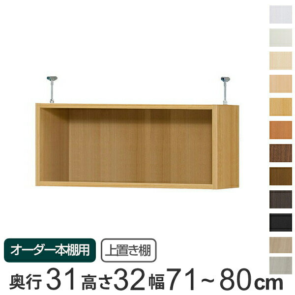 専用 上置き棚 標準棚板 type32 オーダー本棚 奥行31cm 幅71-80cm用 （ 送料無料