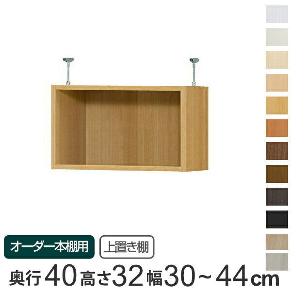 専用 上置き棚 標準棚板 type32 オーダー本棚 奥行40cm 幅30-44cm用 （ 送料無料 オーダーメイド 天井つっぱり 本棚 収納ラック セミオーダー ） 【3980円以上送料無料】