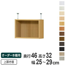 専用 上置き棚 標準棚板 type32 オーダー本棚 奥行46cm 幅25-29cm用 （ 送料無料 オーダーメイド 天井つっぱり 収納ラック 本棚 セミオーダー ） 【3980円以上送料無料】