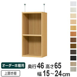 専用 上置き棚 標準棚板 type65 オーダー本棚 奥行46cm 幅15-24cm用 （ 送料無料 オーダーメイド 天井つっぱり 収納ラック 本棚 セミオーダー ） 【3980円以上送料無料】