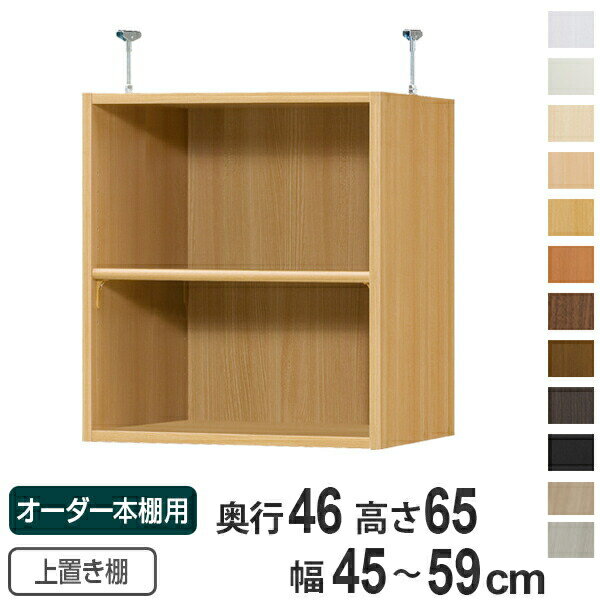 専用 上置き棚 標準棚板 type65 オーダー本棚 奥行46cm 幅45-59cm用 （ 送料無料 ...