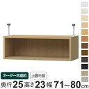 専用 上置き棚 type23 オーダー本棚 奥行25cm 幅71-80cm用 ( 専用パーツ 追加オプション 上置き 収納家具 オプション 追加 オーダー ラッ...