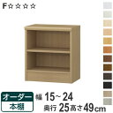オーダー本棚 標準棚板タイプ 幅15-24cm 奥行25cm 高さ49cm ( 本棚 壁面収納 ラック オーダー 多目的 棚 日本製 オープンラック リビング収納 収納 家具 シェルフ 壁面 標準 )【3980円以上送料無料】(3)