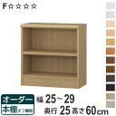 オーダー本棚 タフ棚板 幅25-29cm 奥行25cm 高さ60cm ( 本棚 ラック オーダー 多目的 棚 壁面収納 日本製 オープンラック リビング収納 収...