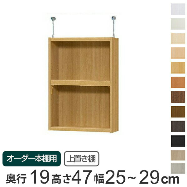 専用 上置き棚 標準棚板 type47 オーダー本棚 奥行19cm 幅25-29cm用 （ 送料無料 ...