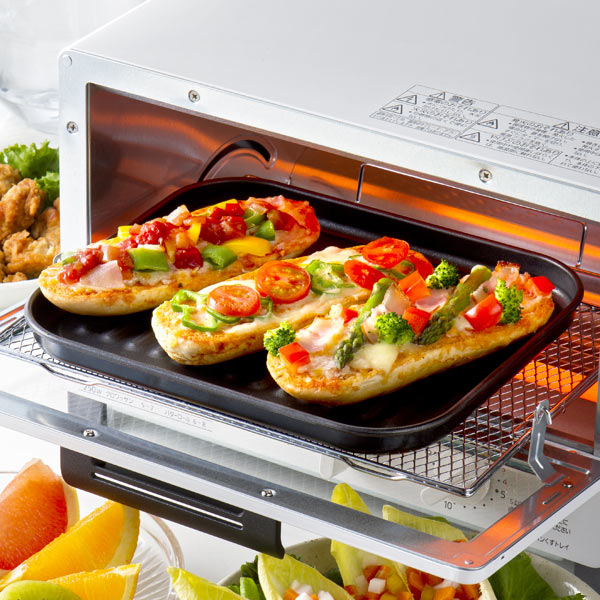 グリルトレー クッキングトレー 大 デュアルプラス フッ素加工 アルミ製 （ オーブントレー 魚焼きグリル 調理トレー 調理器具 調理道具 調理用品 キッチン用品 キッチン小物 キッチン雑貨 オーブントースター ）【3980円以上送料無料】 colorfulbox-10074674 お弁当グッズのカラフルボックス サンプル画像3
