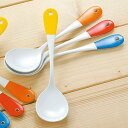 スプーン 20cm クルール Couleur ステンレス製 サラダスプーン ホーロー 日本製 ( 洋食器 カトラリー 白 ワンポイント 取り分け 琺瑯 サーバー...