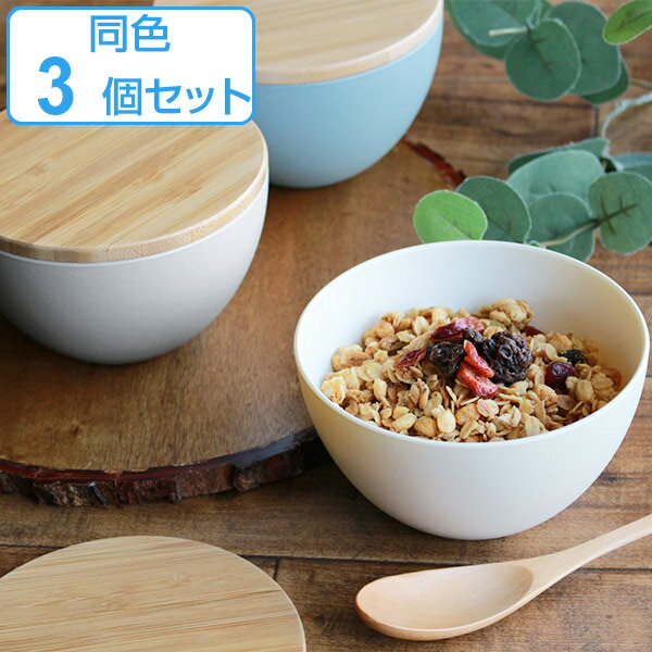 ボウル 12cm プラスチック ナチュラルテーブル Natural Table 皿 食器 洋食器 日本製 同色3個セット （ 電子レンジ対応 食洗機対応 中鉢 フタ付き スタッキング 蓋 スープボウル サラダ シリアル 割れにくい おしゃれ ）【3980円以上送料無料】